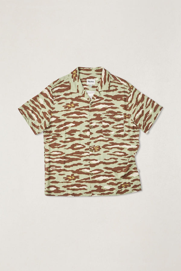 Leo Camo Ss Shirt Sage