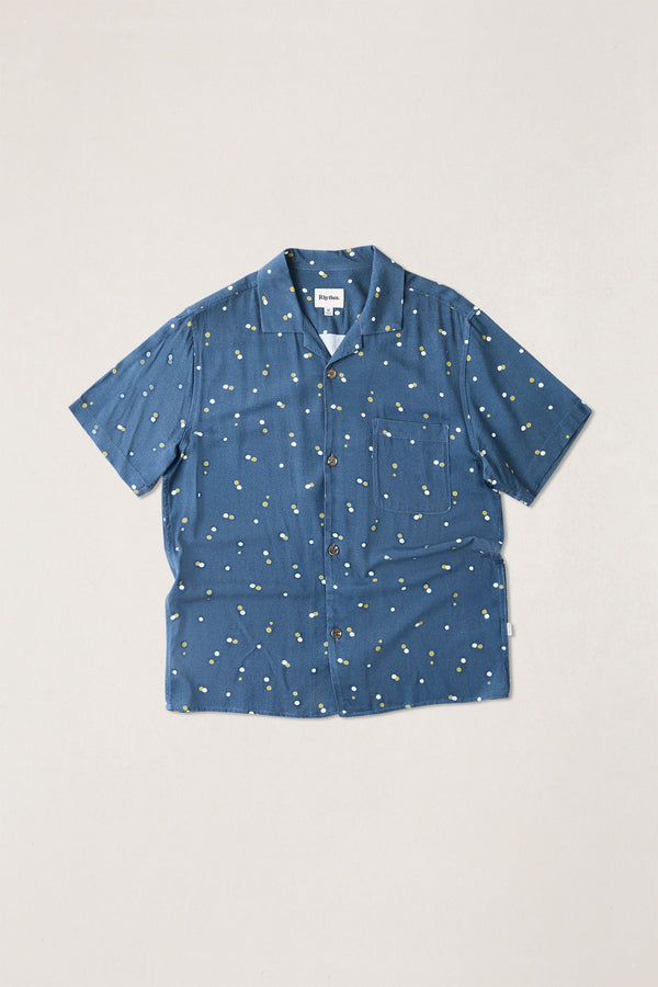 Focus Dot Ss Shirt Navy