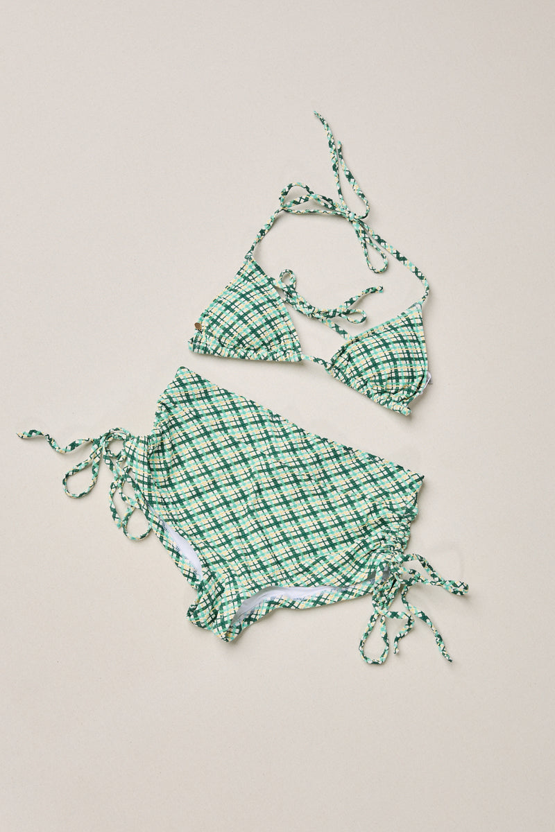 Poolside Plaid Drawstring Short