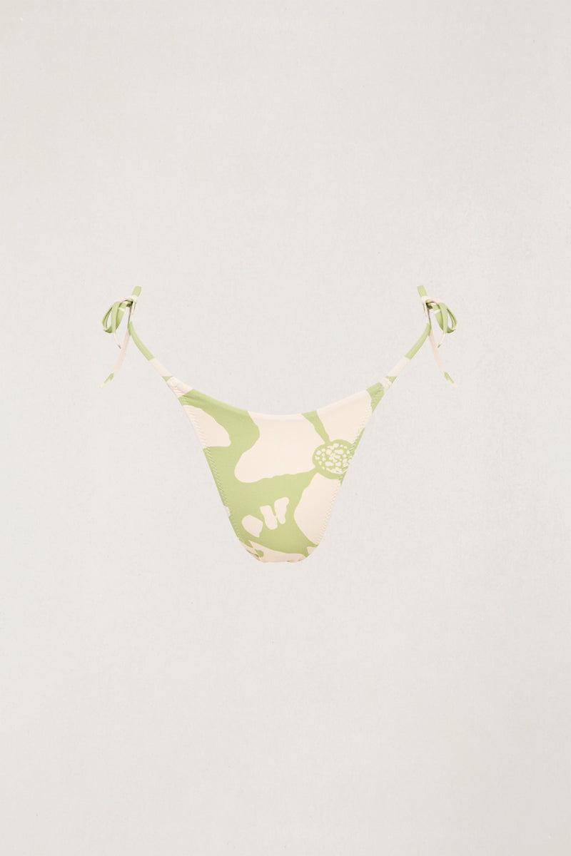 Poppy Floral Tie Side Hi Cut Pant Apple