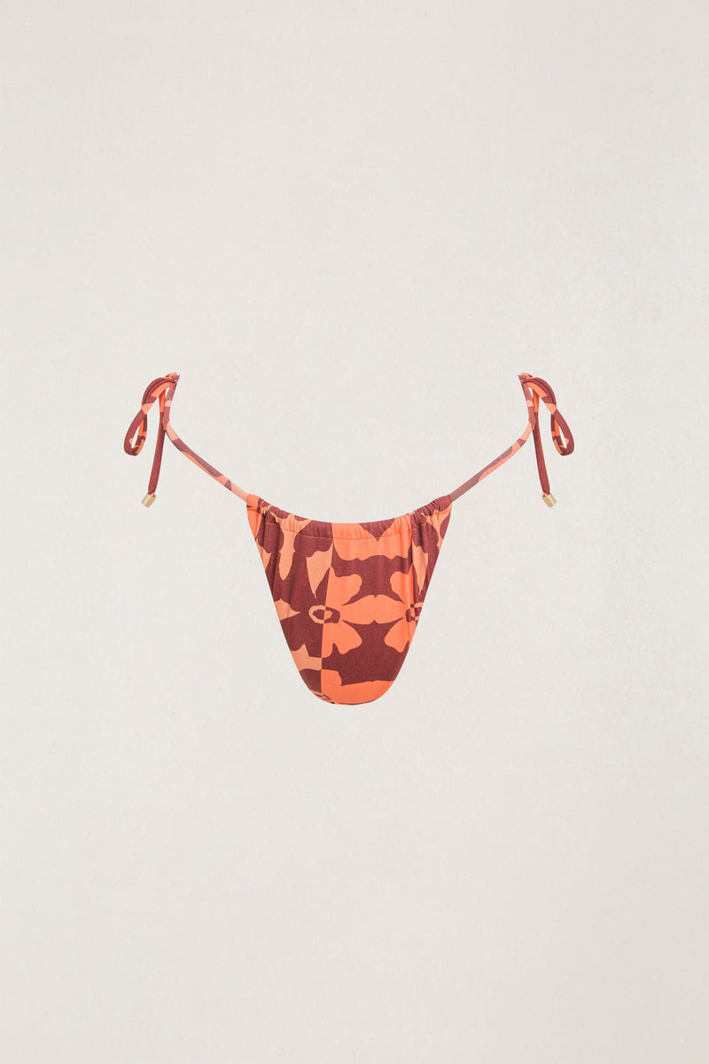 Sundazed Floral Tie Side Itsy Pant Paprika