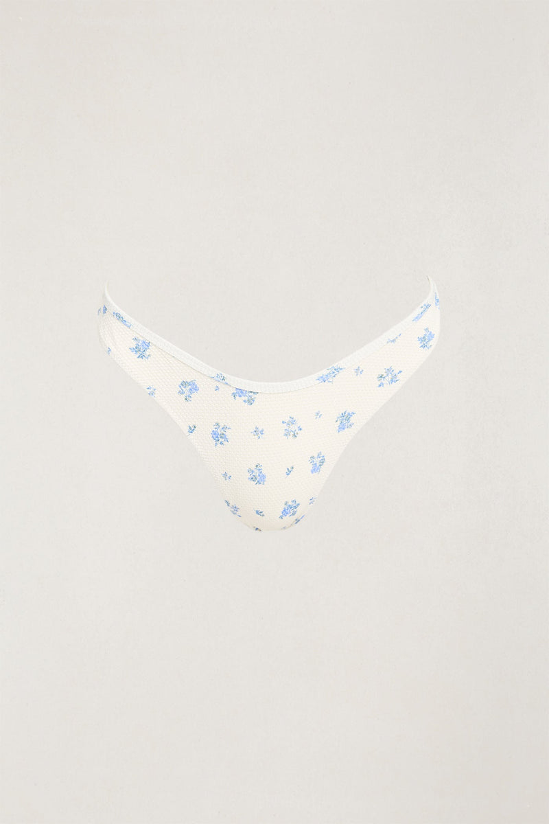 Dahlia Floral Hi Cut Pant  Sky