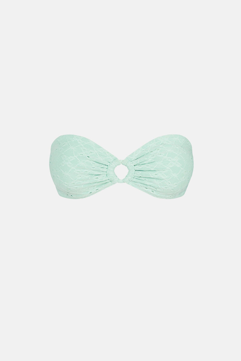 Brighton Eyelet Bandeau Top Mint