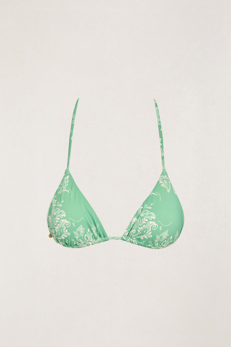 Brocade Slide Tri Top Palm