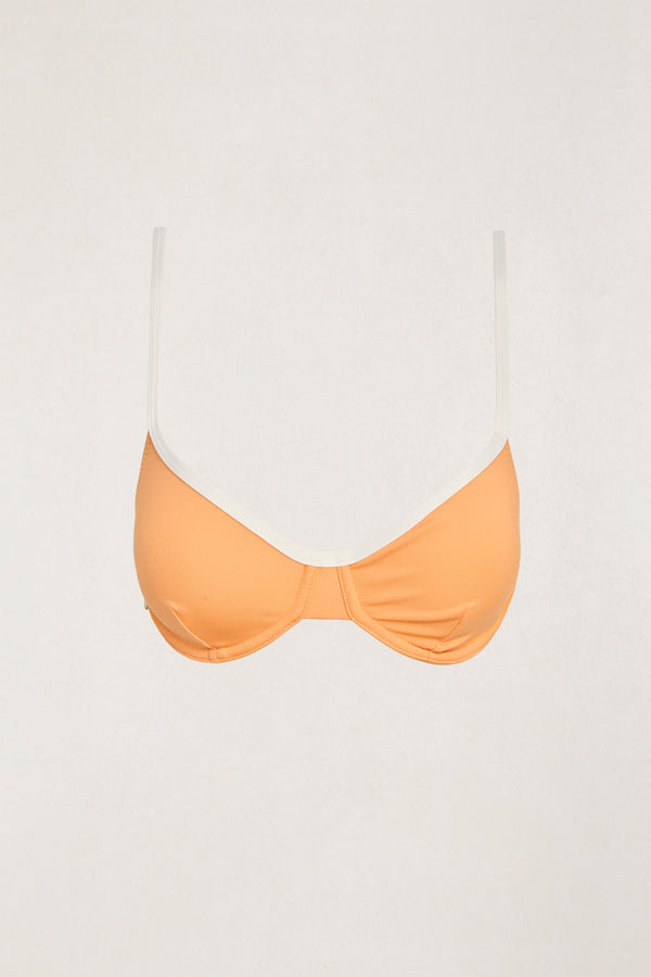 Contrast Underwire Top Apricot