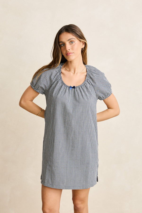 Coast Mini Dress Navy Check