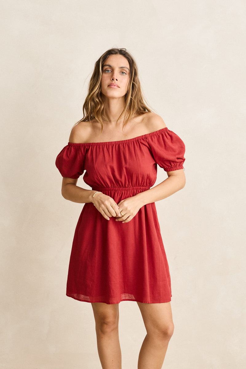 Harlow Mini Dress Red
