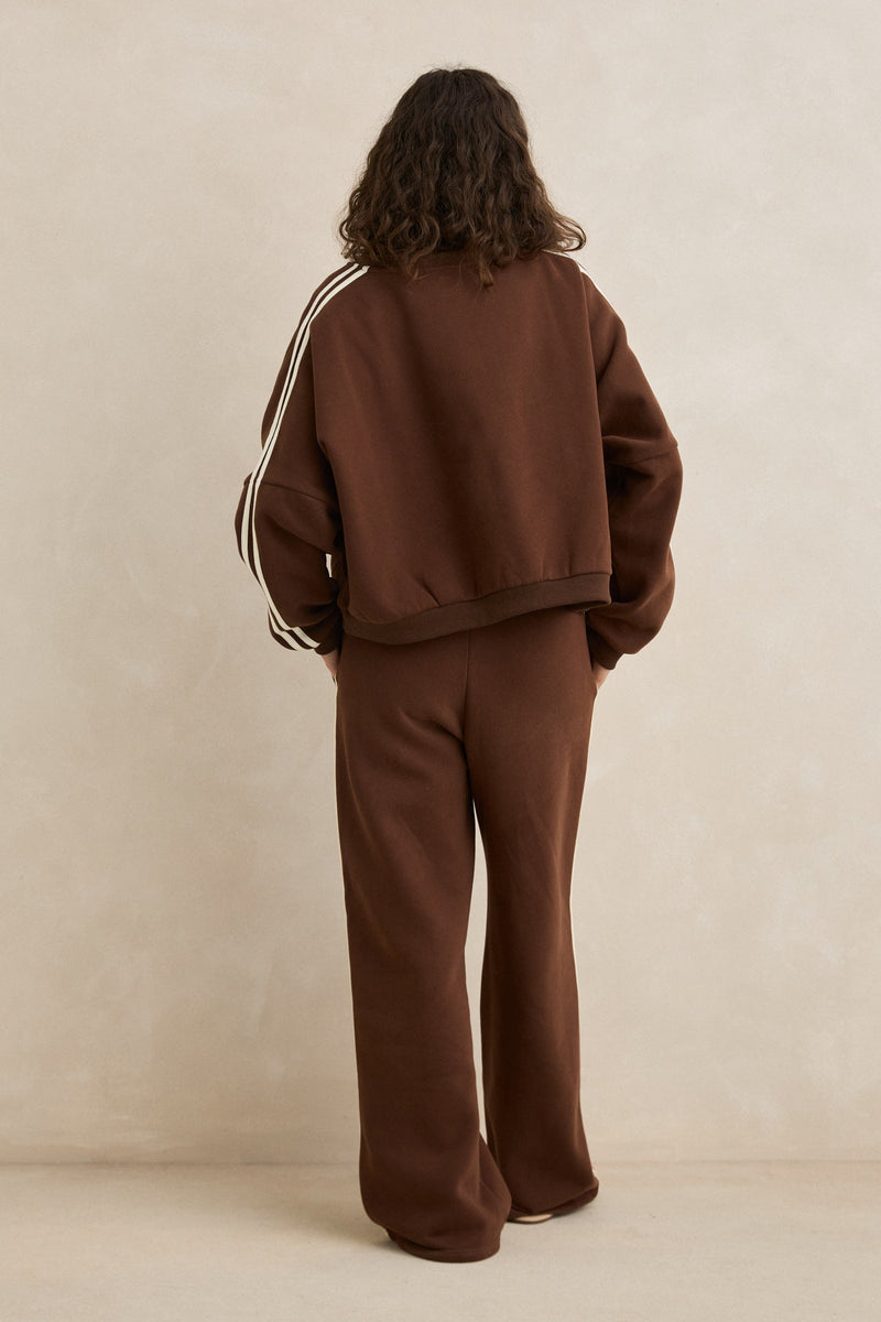 Contrast Sweatshirt Brown