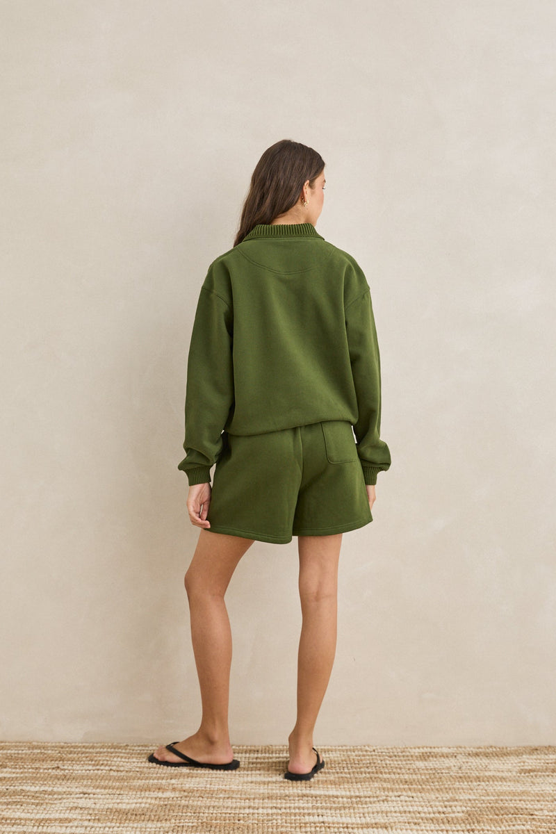 Drawstring Fleece Short
