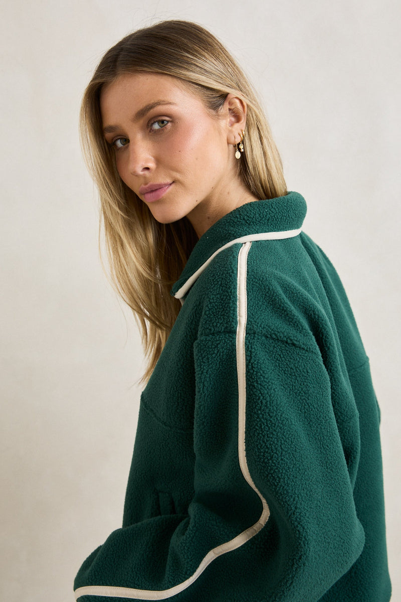 Camp Half Zip Sherpa Pullover Pine