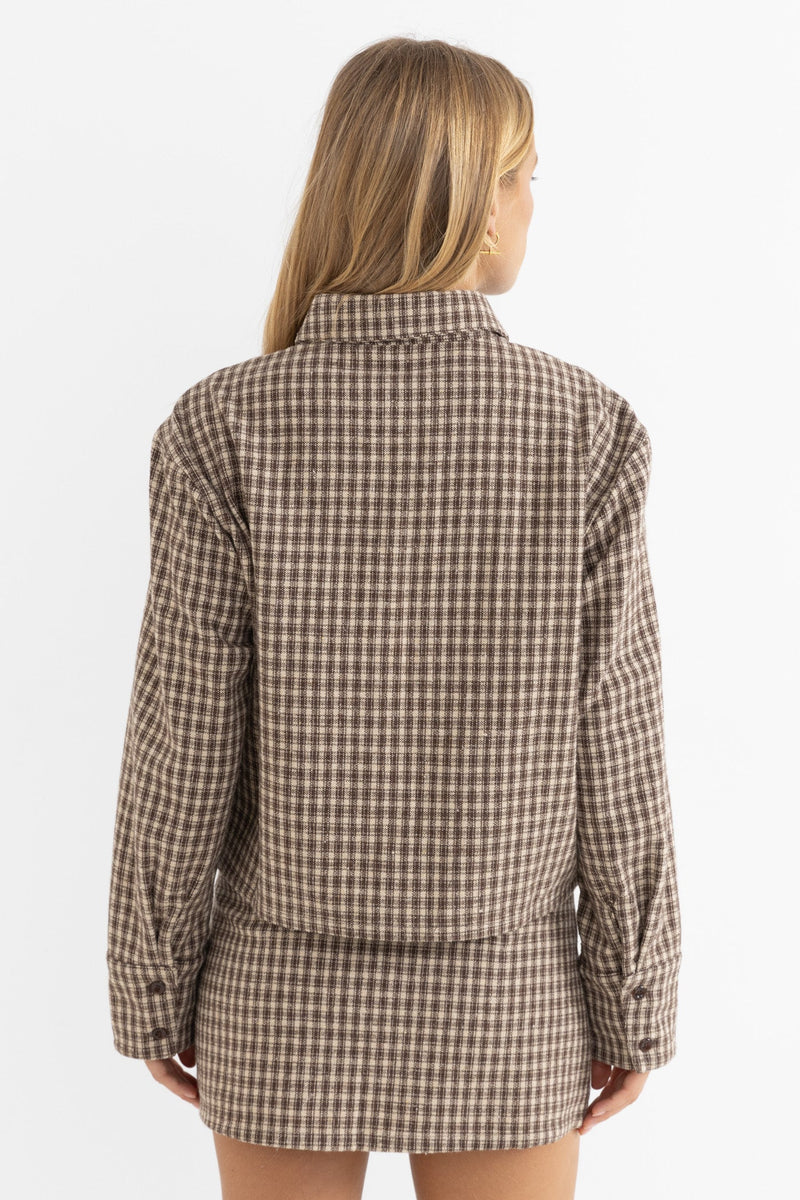 Isolde Check Shirt Beige