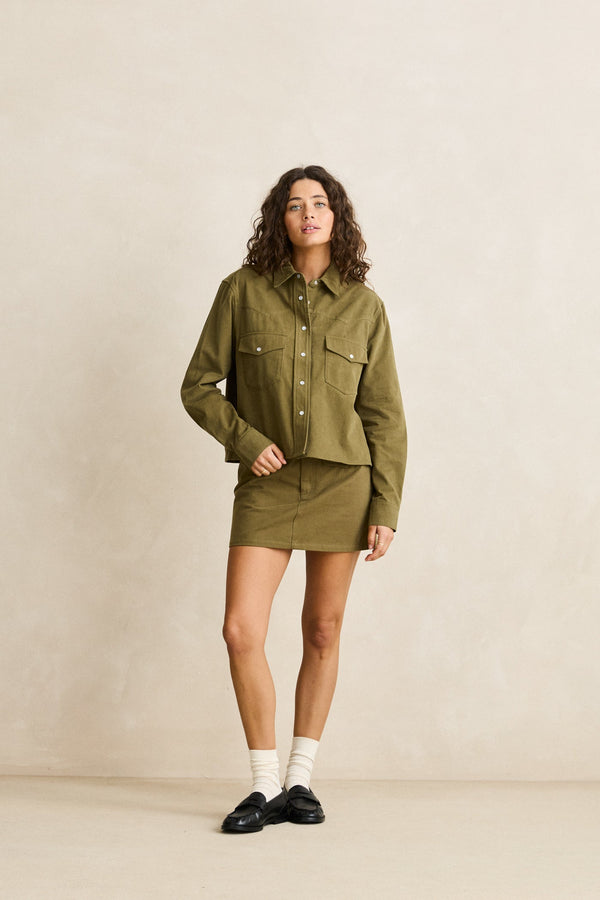Western Prairie Overshirt Olive