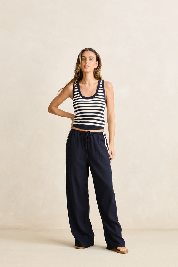 Daybreak Stripe Knit Tank Ocean