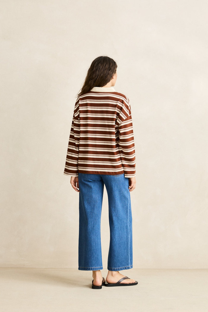 Essential Rugby Polo Chocolate