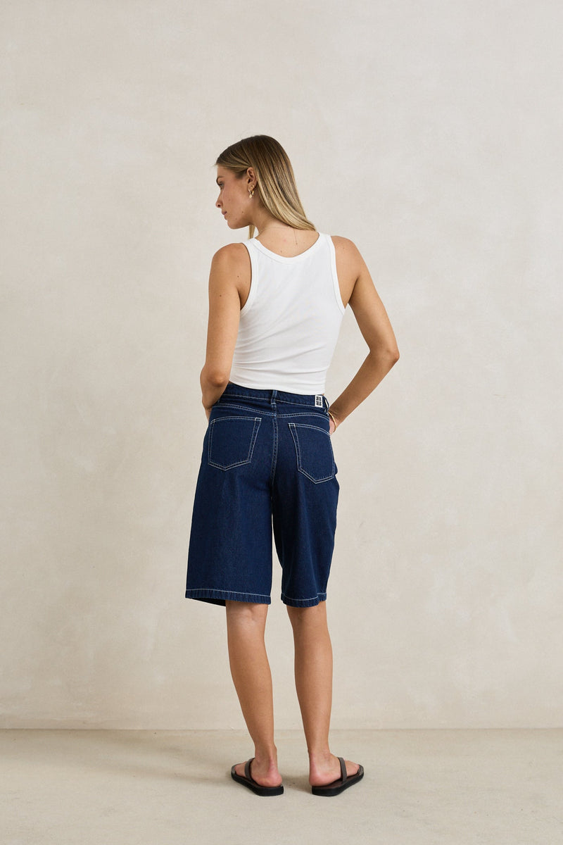 Essential Rib Tank White