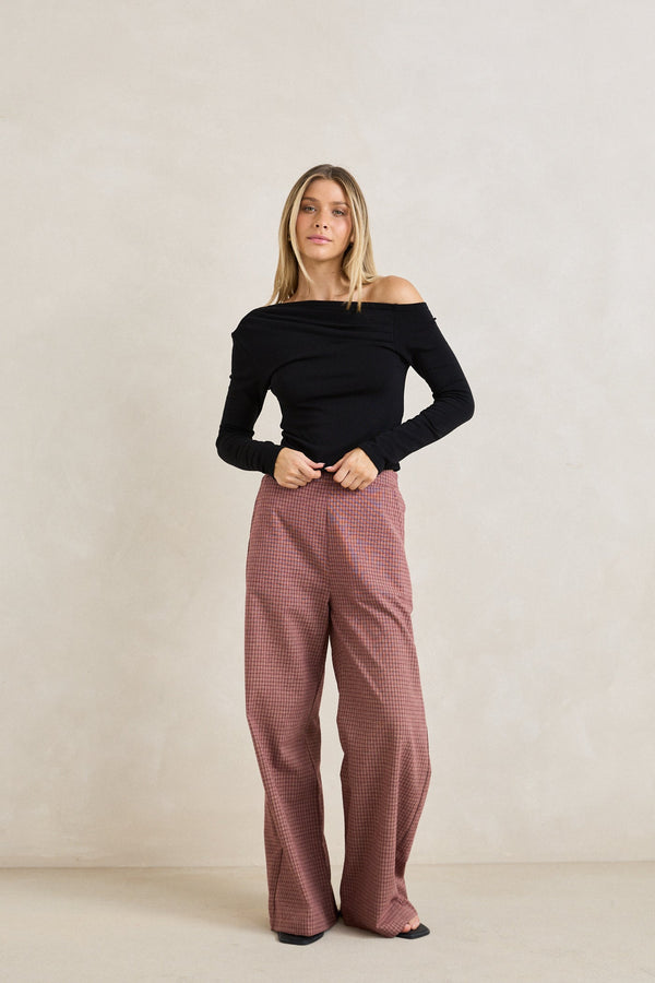 Juno Long Sleeve Top Black