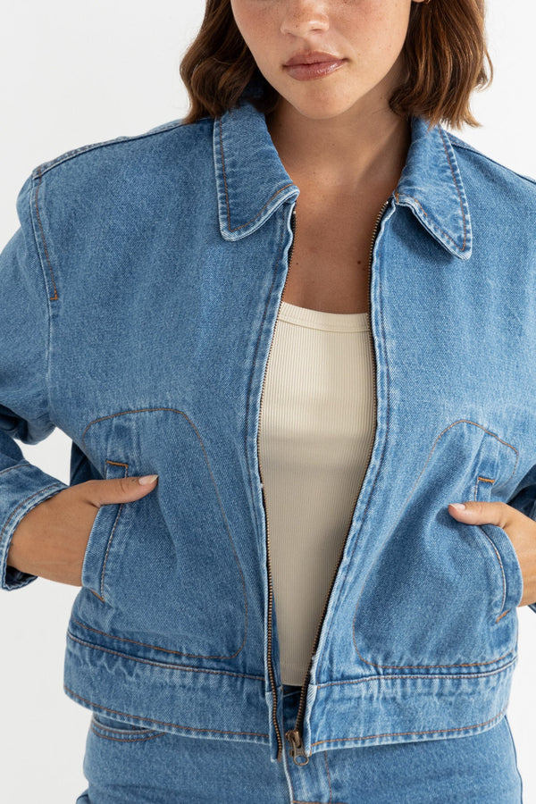 Juliet Denim Jacket Washed Blue