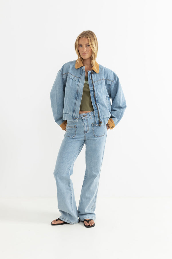 Mila Insulated Denim Jacket Denim