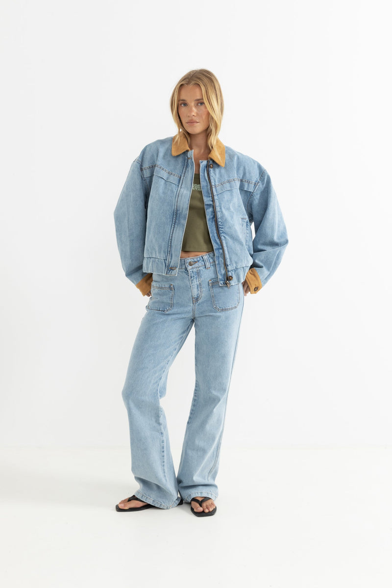 Mila Insulated Denim Jacket Denim