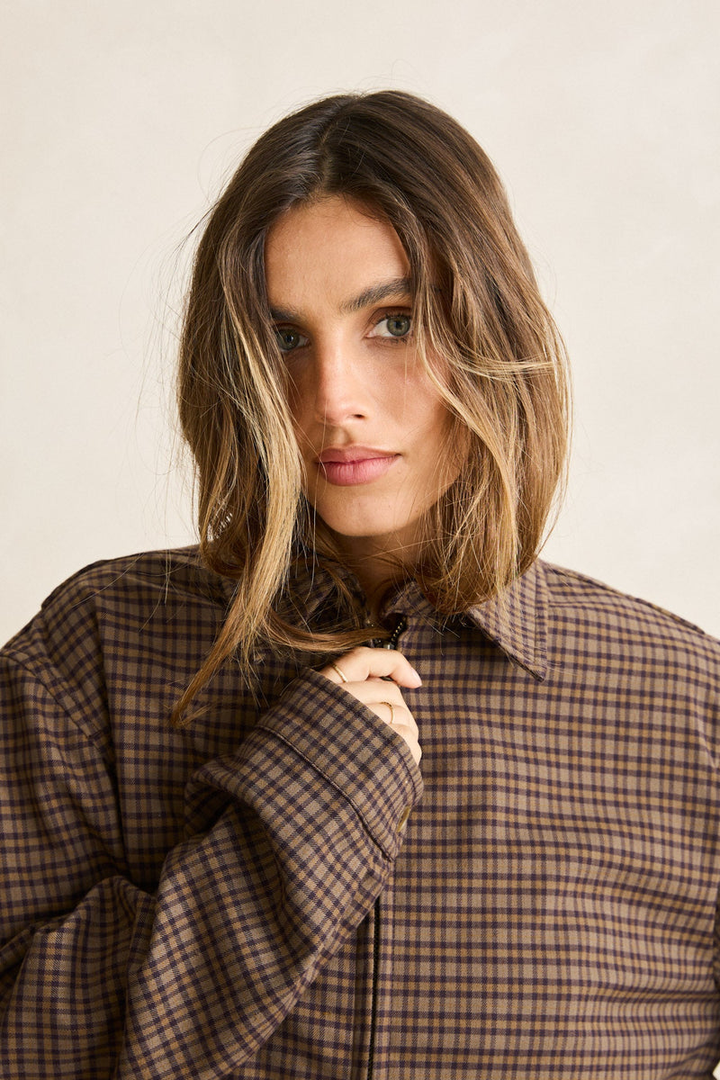 Jordy Check Jacket Cafe