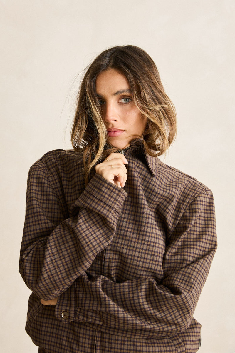 Jordy Check Jacket Cafe