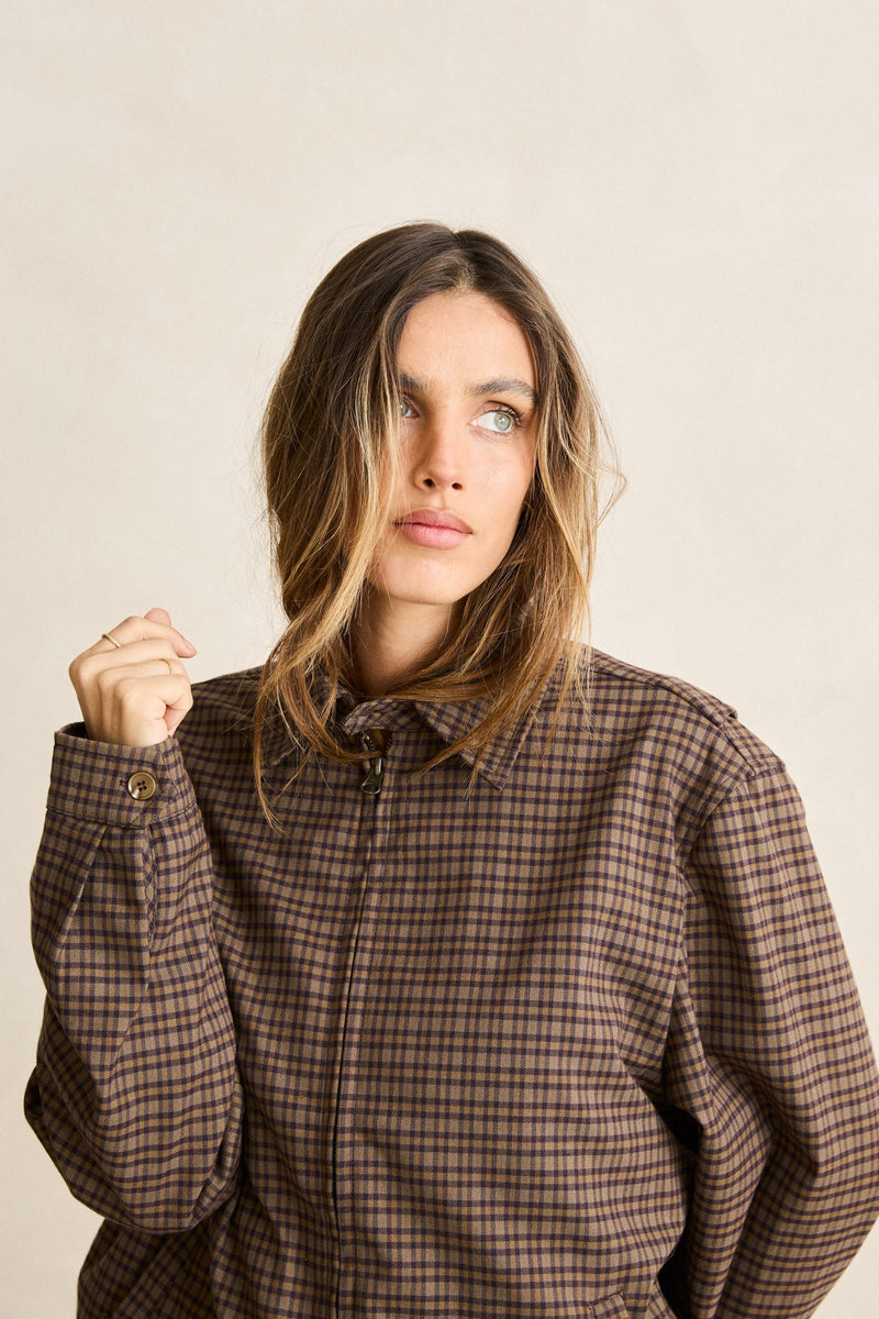 Jordy Check Jacket Cafe