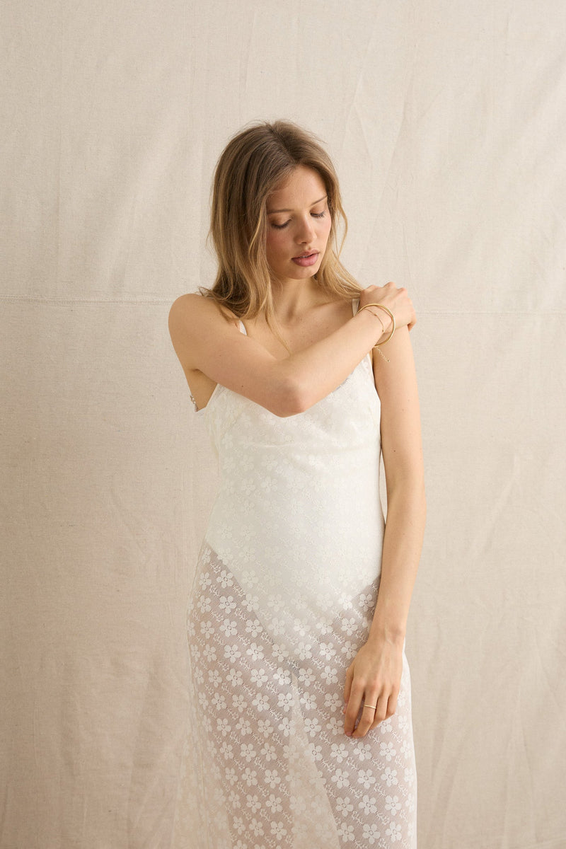 Bardot Lace Midi Dress