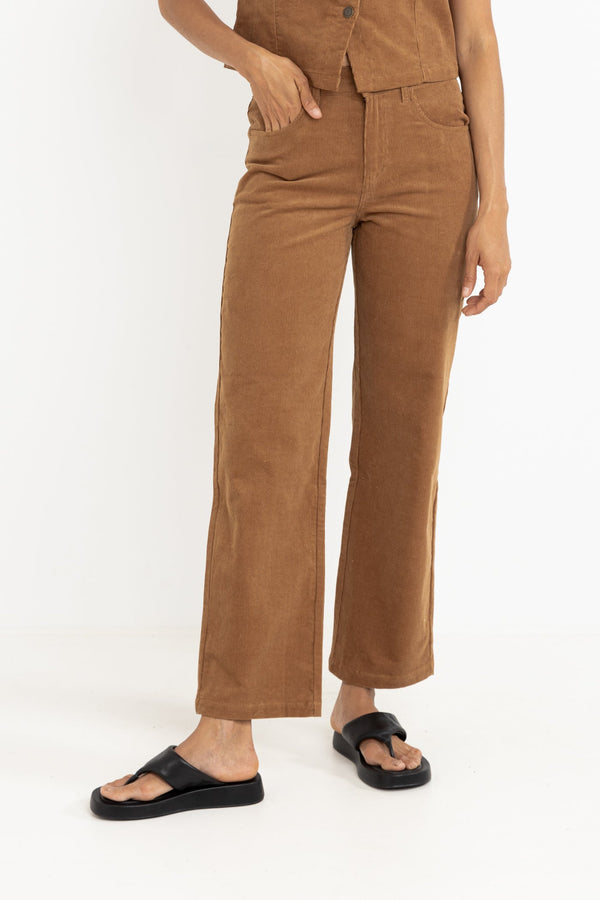 Ranch High Waist Corduroy Pant Cedar