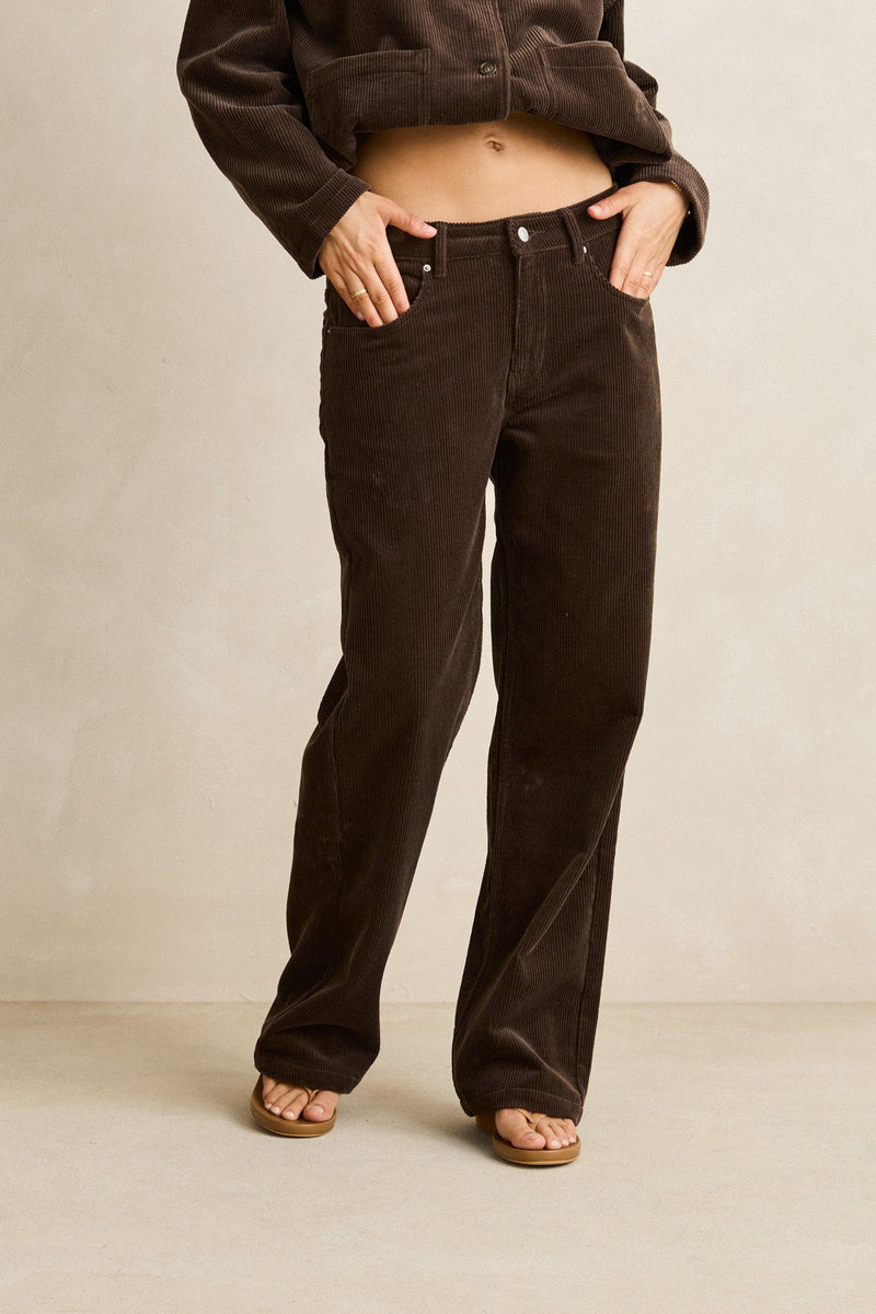 Luca Cord Pant Chocolate