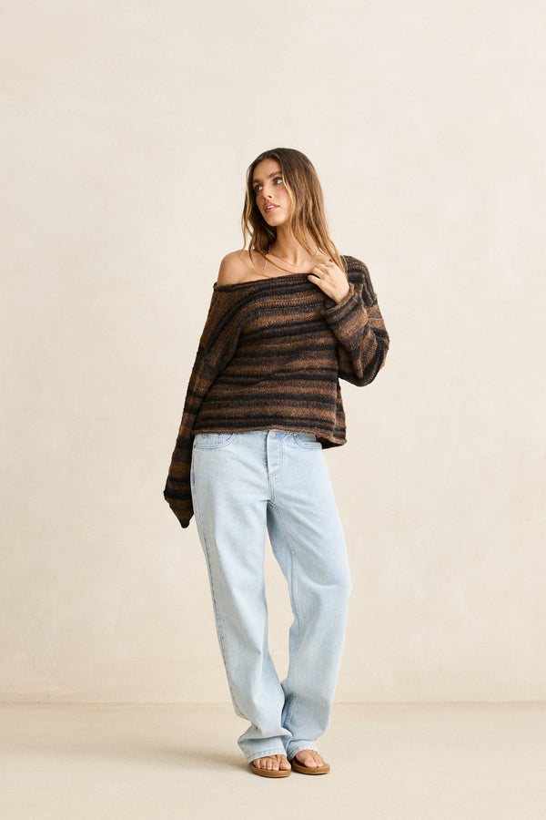 Charlie Low-Rise Denim Jean Light Wash