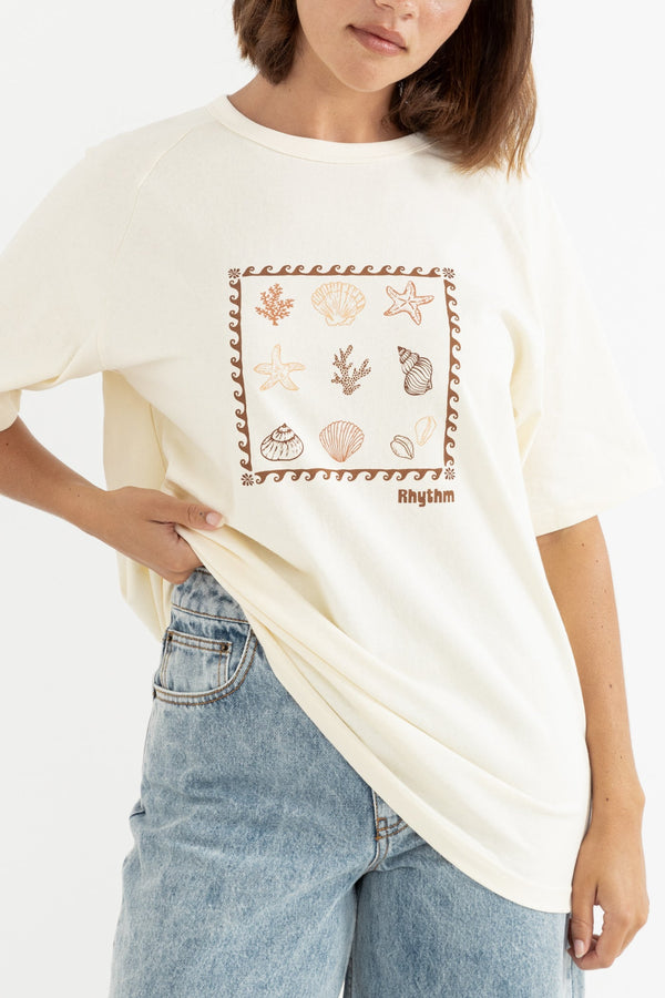 Sea Ranch Shell Tee Vintage White