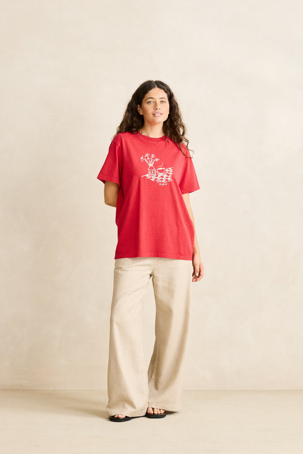 Simple Things Vintage Tee Washed Red