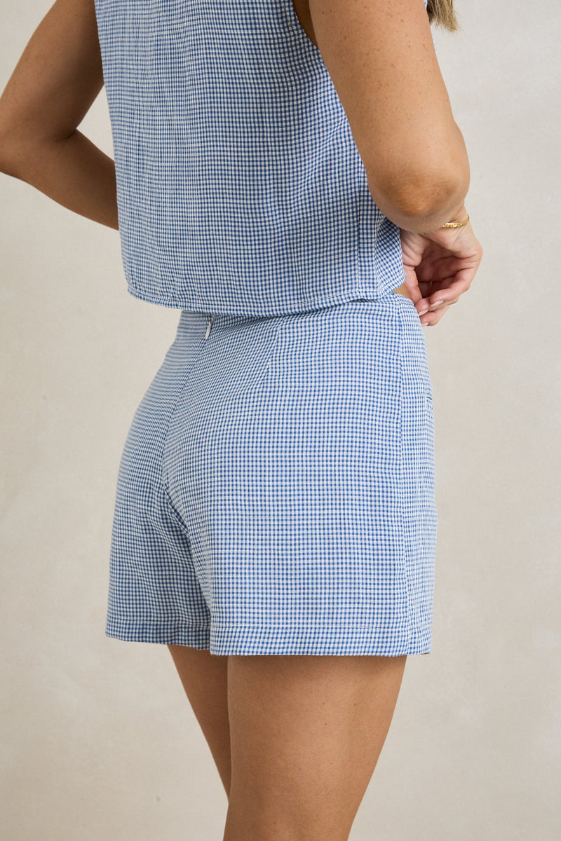 Del Rio Short Blue Check