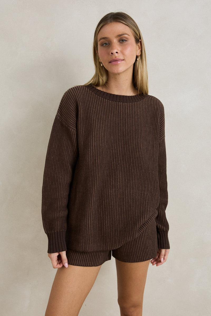 Lula Knit Short Taupe