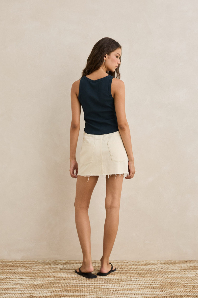 Prairie Mini Skirt Natural
