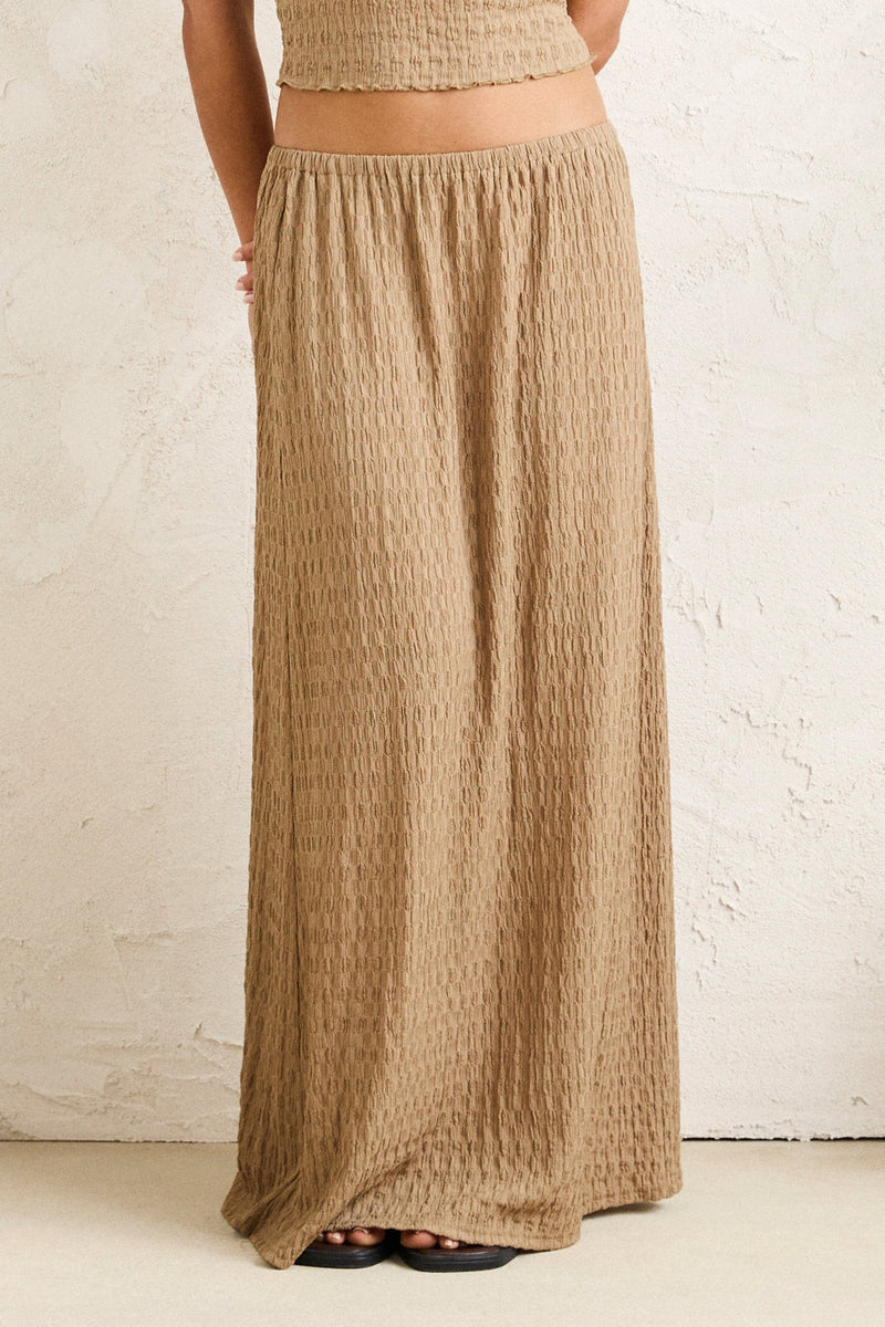 Maya Lace Skirt Taupe