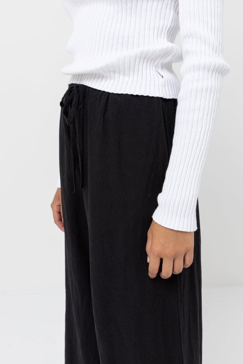 Classic Drawstring Pant Black