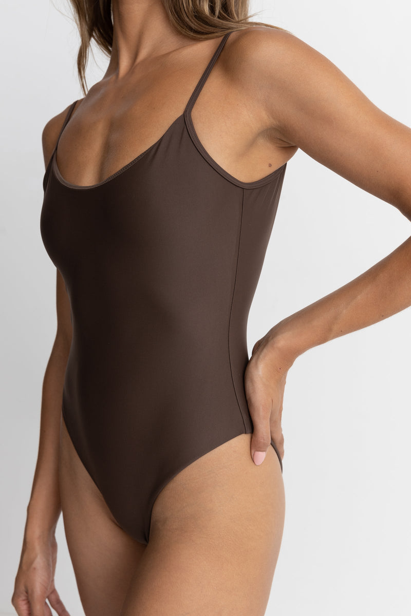 Classic Minimal One Piece Chocolate