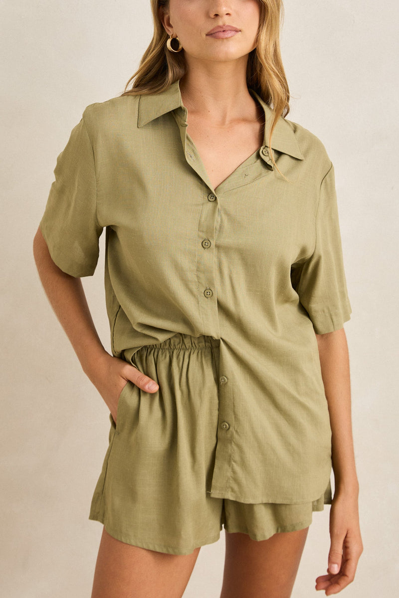 Classic Lounge Shirt Olive