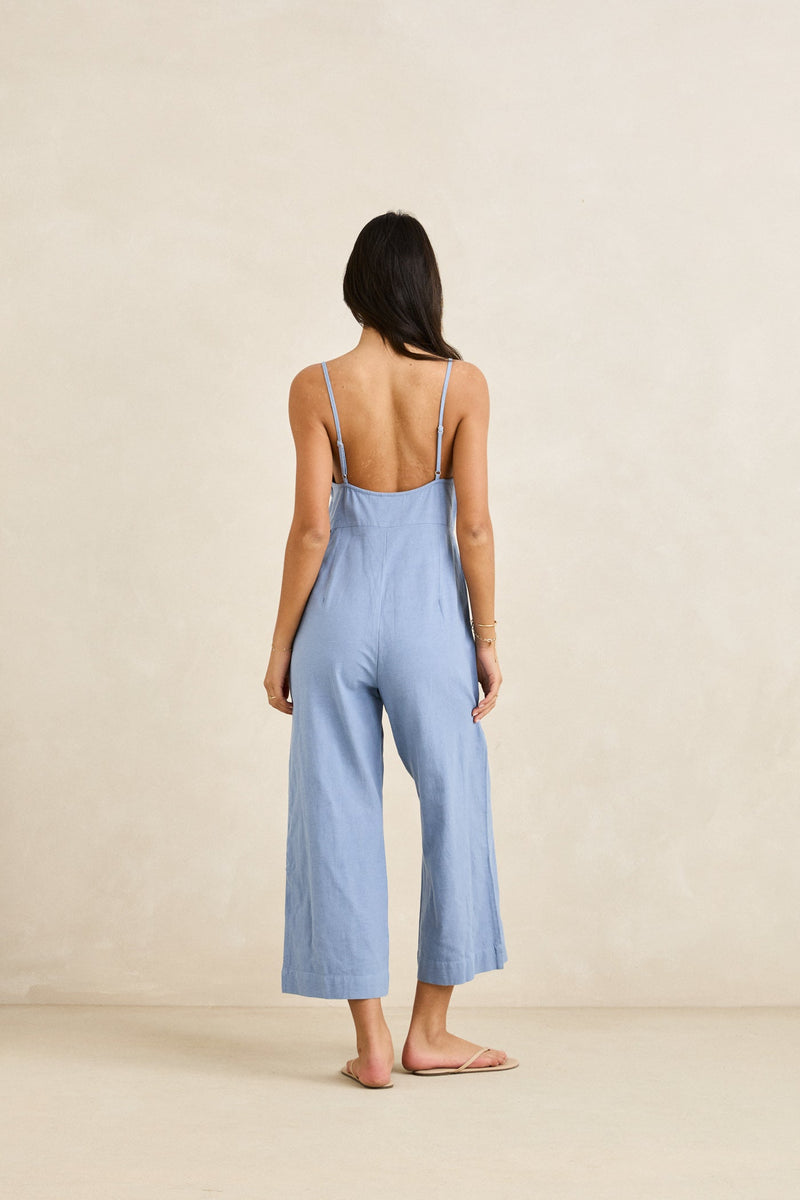 Classic Jumpsuit Steel Blue