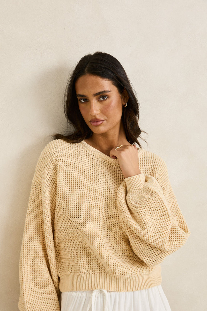 Classic Knit Jumper Butter