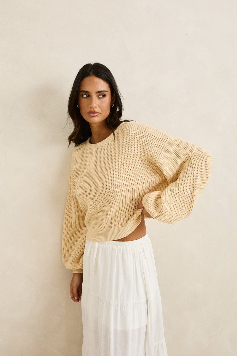 Classic Knit Jumper Butter