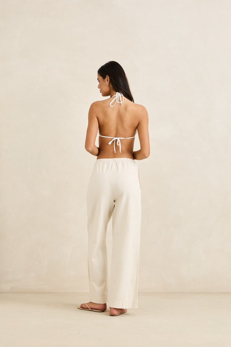 Classic Drawstring Pant Oat