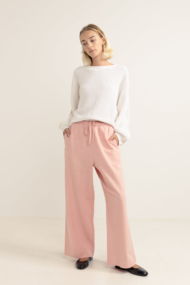 Classic Drawstring Pant Rose