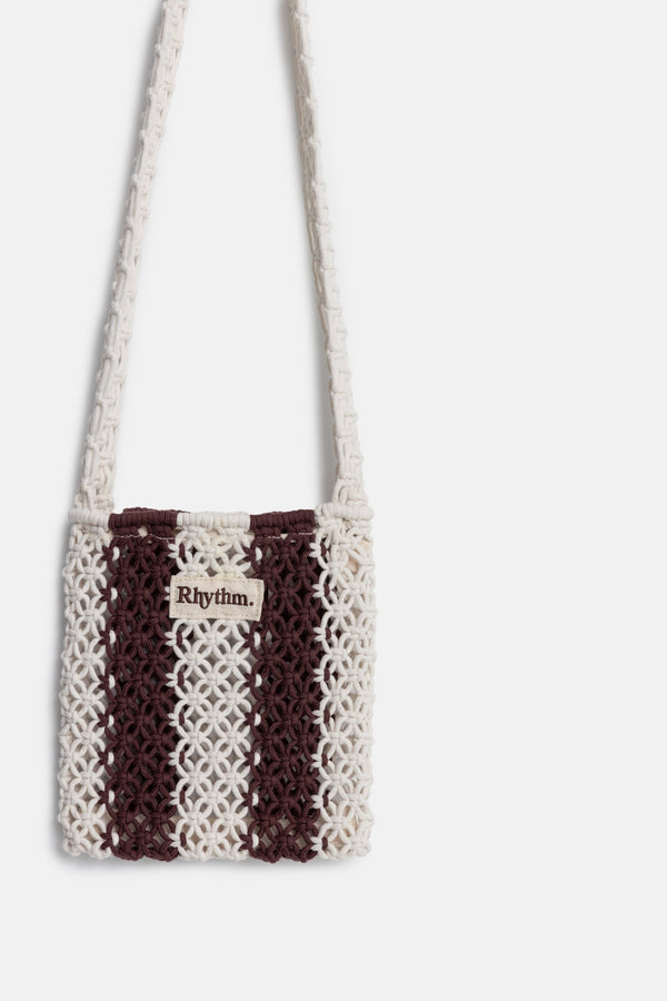 Crochet Shoulder Bag Brown