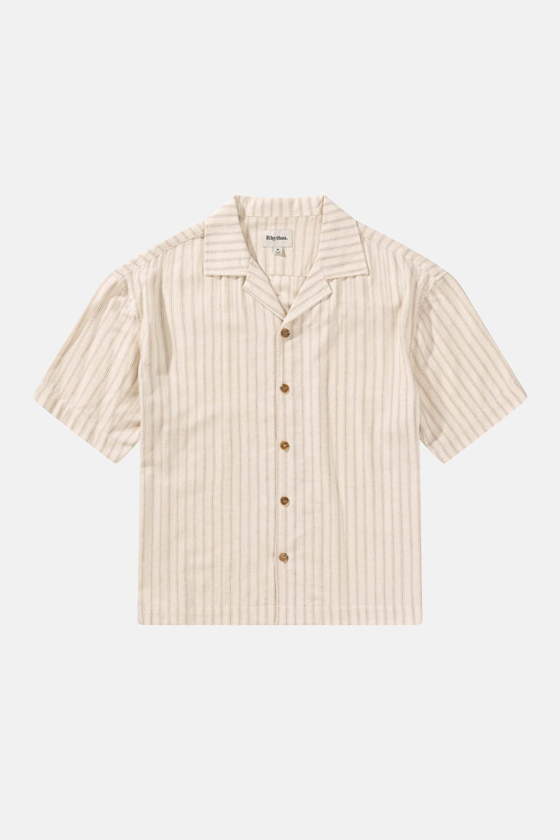 Relaxed Stripe Ss Shirt Natural