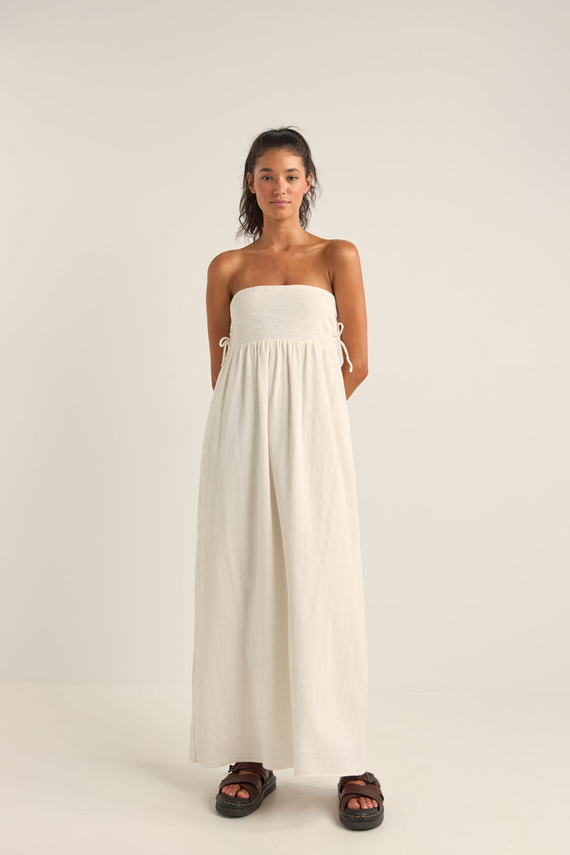 Zali Tie Side Maxi Dress Coconut