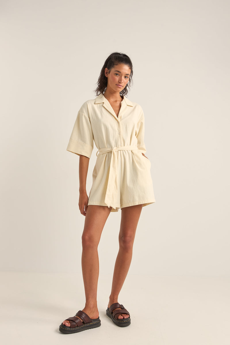 Boiler Playsuit Cream