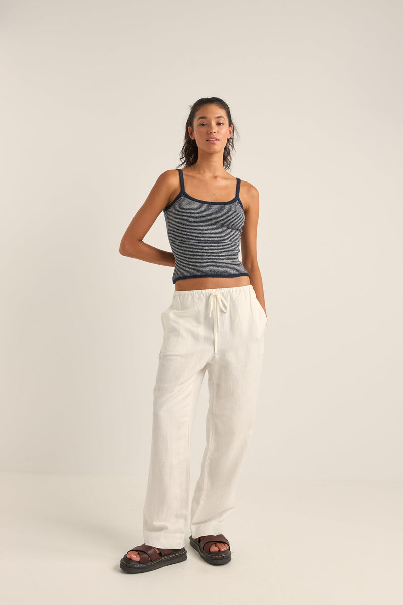 Frankie Elastic Pant White