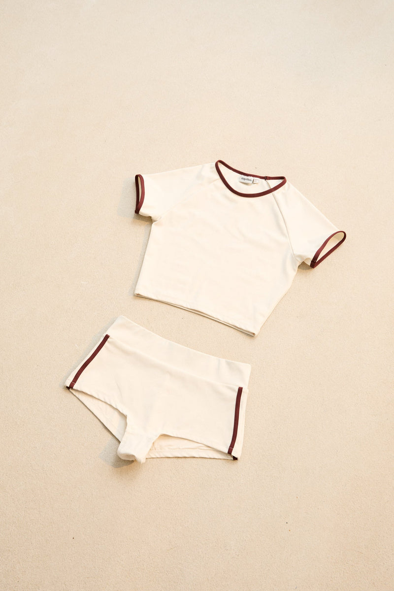 Contrast SS Surf Top Cream